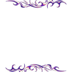 Poster - Vector illustration featuring purple cream and pink swirls on transparent background, copy space