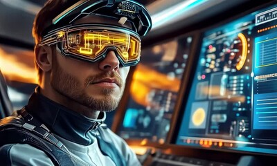 Aufkleber - Futuristic VR Experience