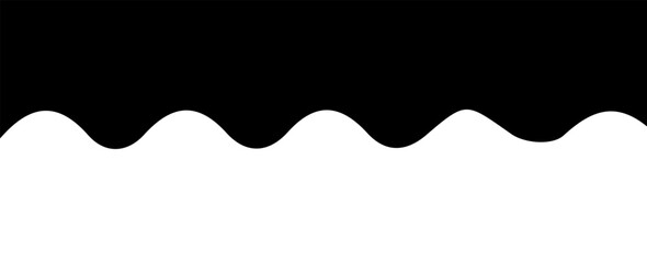 Website border, form of web page divider. Geometric and organic split header for graphic design template - app, banner, page, poster, menu. vector