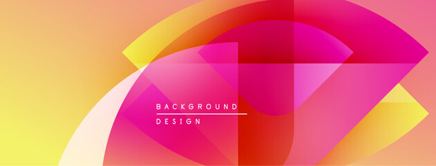 Poster - Abstract vibrant background. Overlapping circles create dynamic colorful gradients. Text reads background design. Modern visual presentation.