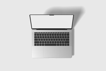 Wall Mural - realistic two laptop mockup blank