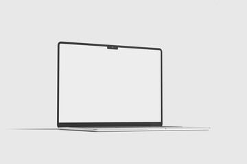 Wall Mural - realistic two laptop mockup blank