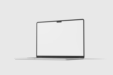 Wall Mural - realistic two laptop mockup blank