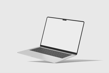 Wall Mural - realistic two laptop mockup blank