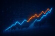 © Shefat - Blue and Orange Ascending Stock Market Graph Data Visualization