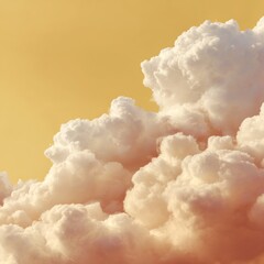Aufkleber - Dramatic Pressure Gradient Clouds with Warm Evening Sky, Atmospheric Layers Highlighting Climate Change for Weather Forecasting and Environmental Awareness