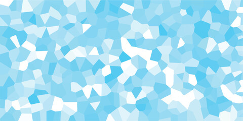 Aufkleber - Abstract blue geometric mosaic background with light and dark shades creating a visually appealing and refreshing design perfect for various creative projects