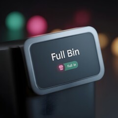 Poster - full bin alert indicator on waste monitoring dashboard