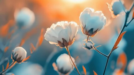 Poster - Delicate white blooms in a tight cluster