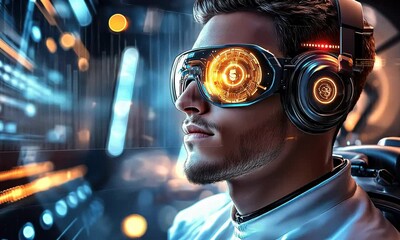 Aufkleber - Futuristic VR Experience