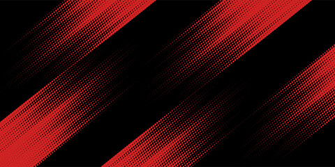 Wall Mural - Halftone dots red and blue color pattern gradient grunge texture background. Dot pop art comic sport style vector illustration. modern