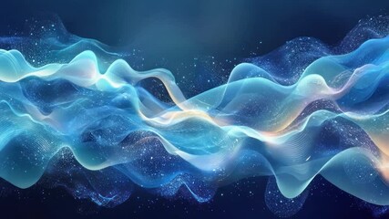Poster - Fluid Dynamics: A mesmerizing display of swirling blue and cyan energy, reminiscent of celestial nebulae or flowing water, creates a calming and visually stunning effect.