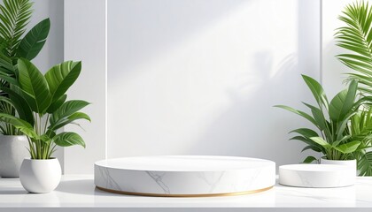 Poster - Showcase of elegant minimalist design elements indoor space image display modern environment aesthetic viewpoint