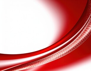 Poster - Dynamic red waves flowing abstract art digital graphic design modern aesthetics vibrant colors smooth textures