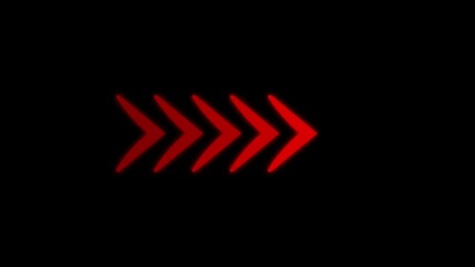 Poster - Said:Right direction arrow icon animation showing forward movement. Arrow symbolizes progress, navigation, and next step. Animated arrow highlights clear direction and flow.