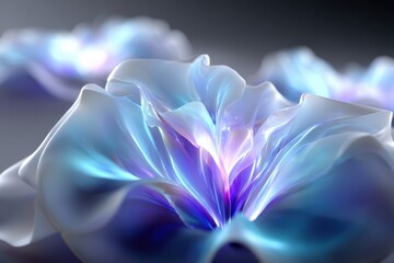 Poster - Colorful abstract flower design created with digital art techniques
