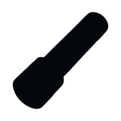 Leinwandbilder - Black object tool equipment hardware handle shape design element silhouette vector illustration graphic vector illustration