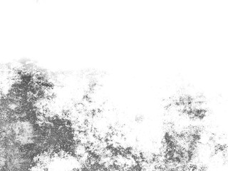 Poster - Monochrome abstract texture with white splatter on black background.