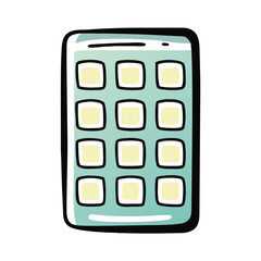 Mobile app interface illustration for technology and user interaction with copy space