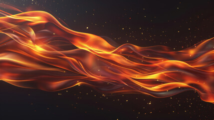 Poster - dynamic color flow resembling liquid fire motion creates captivating visual experience. vibrant hues