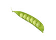 © New Africa - Fresh green peas in pod isolated on white
