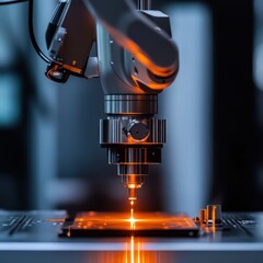 Poster - High-Precision Robotic Laser Welding Process in Modern Factory