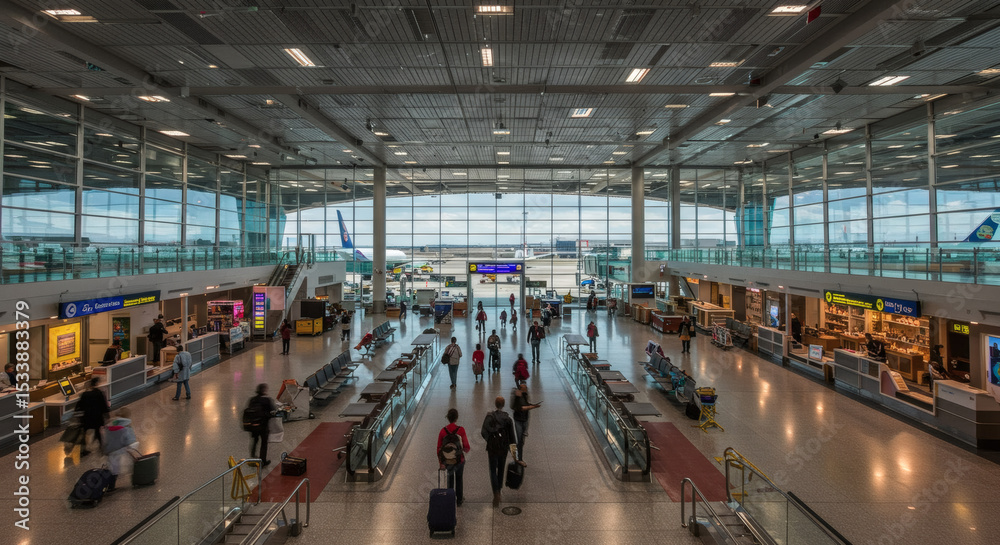 Airport Terminal Stunning Architecture and Building Design Stock ...