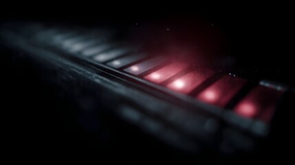 Poster - Holographic interface with a multi stage load bar glowing section by section