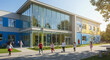 © UrbanRender - Modern School Buildings and Architecture Design and Functionality