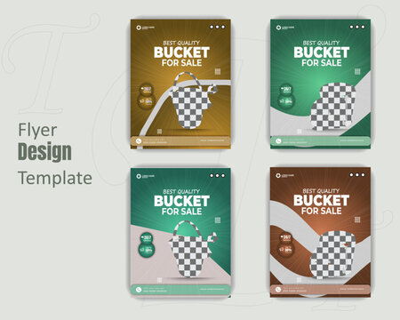 Promotional Flyer for Buckets for Sale Design Templates