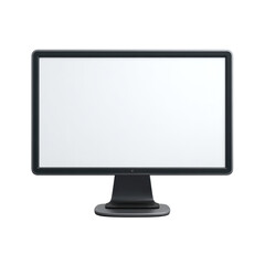Poster - High-Quality Blank Computer Monitor with Black Frame for Graphic Design, Presentations, and Digital Content Creation Transparent background or png