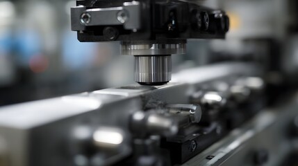 Poster - Complex mechanical arm moving parts into position in an assembly line