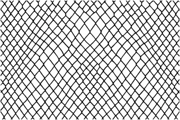 Classic fishnet pattern vector illustration in black and white.