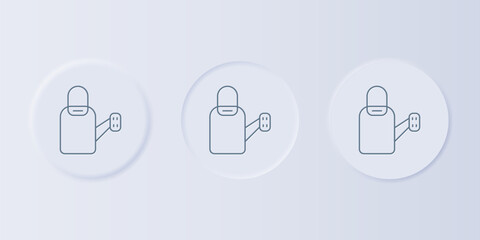 Poster - Grey Watering can icon isolated on grey background. Irrigation symbol. Set icons in square buttons. Vector