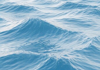 Poster - Ocean Wave Texture - Close-up view of gentle ocean waves, showing the texture and movement of the water. Perfect for backgrounds or design elements