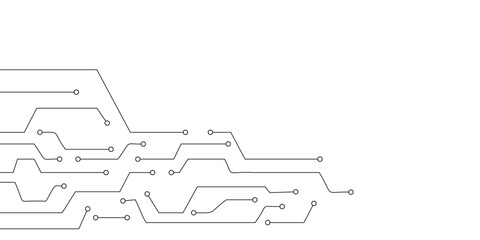 Wall Mural - abstract technology background with circuit board. microelectronics circuits board semiconductor. ci