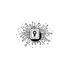 Poster - Data encryption icon