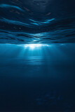 An under water shot of A deep ocean