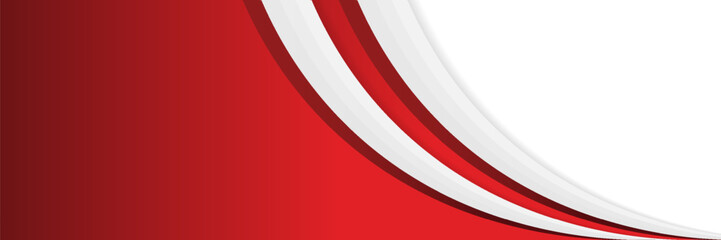 Poster - red gray abstract wave background for corporate banner, business presentation, poster, journal cover. eps10