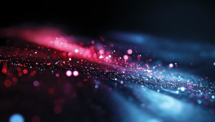 Poster - Advanced holographic technology used to display logistics data in a modern warehouse for better efficiency.