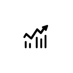 Poster - Upward graph arrow icon representing growth progress