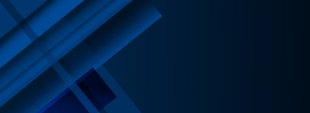 Blue abstract geometric pattern background with copy space for text. Modern minimalistic vector abstract template for business background design.  Blue abstract futuristic geometric technology bg.