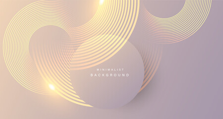 Poster - Minimal abstract background with circular wave patterns