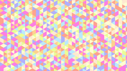 Aufkleber - Abstract colorful seamless geometric pattern polygon mosaic vector background illustration. Modern geometric abstract seamless pattern vector background. Ornagte low poly background design.