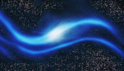 Poster - ethereal blue flame texture with smooth gradient flow on black background ideal for sci-fi design, digital artwork, branding asset, or abstract wallpaper

