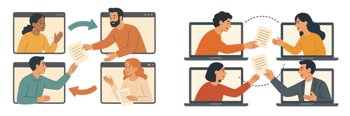 Poster - Collaboration and communication in remote work settings during modern work hours