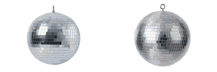 Poster - Shining disco balls hanging together for a vibrant party atmosphere