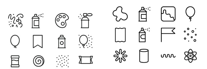 Poster - Creative vector flat illustration featuring various artistic tools and elements for vibrant design projects