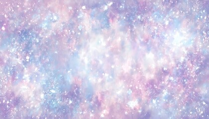Aufkleber - ethereal pastel galaxy texture with dreamy stars and soft nebula hues in pink, lavender, and blue for celestial-themed branding, poster, or website background

