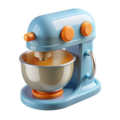 Fototapete - Cartoon stand mixer kitchen appliance isolated on transparent background